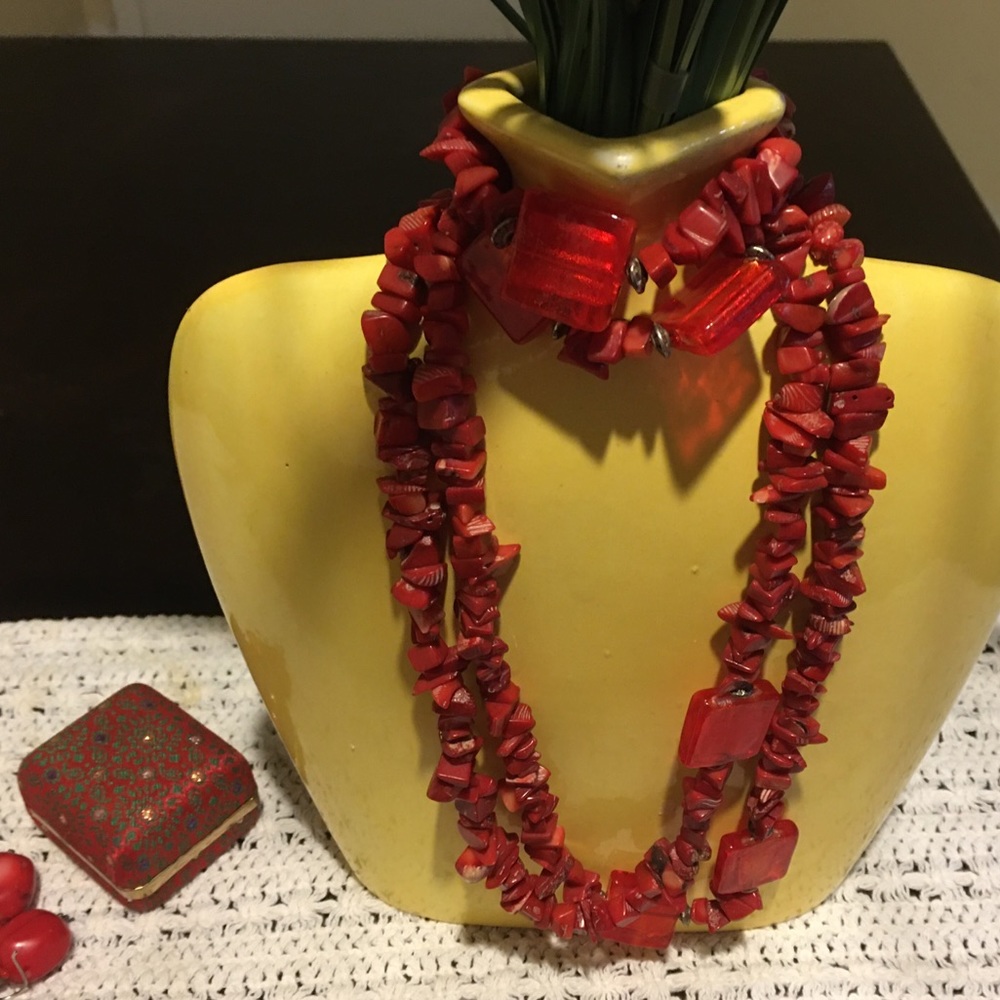 Red Necklaces set